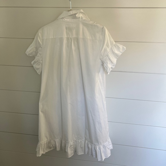 HP! ππ J.Crew Ruffle Hem Shirtdress in Cotton Poplin - Picture 8 of 8